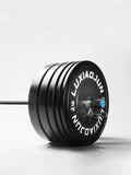 NNETB D Series Black Rubber Barbell Plates (150KG) - Weight Set