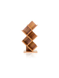 NNETB Walnut Wooden Book Storage Rack