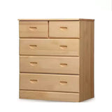 NNETB Pine Wood Chest of Drawers Storage Cabinet