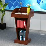NNETB Teak Teacher’s Podium Desk for Classroom Use
