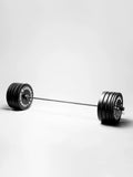 NNETB D Series Black Rubber Barbell Plates (150KG) - Weight Set