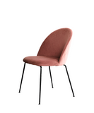 NNETB Light Luxury Velvet Dining Chair Modern Leisure Chair with Backrest Pink