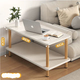 NNETB Rectangular Table with Reinforced Legs Warm White