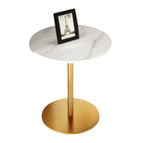 NNETB Nordic Metal Rock Side Table with Corner Frame