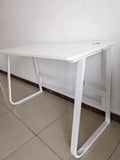 NNETB Compact White Computer Desk for Home & Office