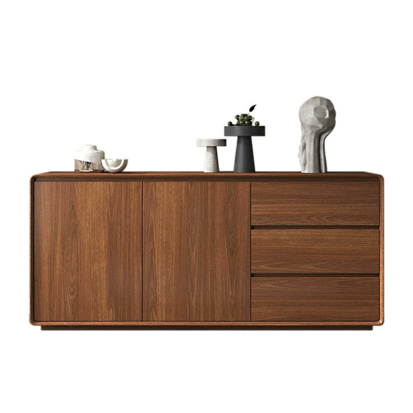 NNETB Solid Wood Wall-Mounted Storage Sideboard Cabinet