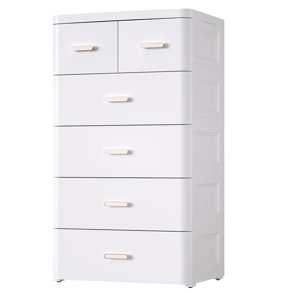 NNETB Pure White Deep Drawer Storage Cabinet