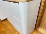 NNETB Wood Side Cabinet with Drawers & Wine Storage