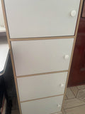NNETB 6-Drawer Tall Storage Cabinet with Door Stopper