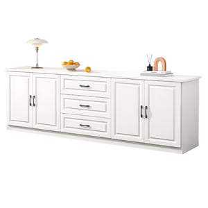 NNETB Solid Wood TV Cabinet Modern Light Luxury Design