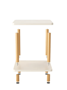 NNETB Rectangular Table with Reinforced Legs Warm White