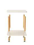 NNETB Rectangular Table with Reinforced Legs Warm White