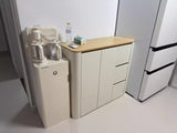 NNETB Wood Side Cabinet with Drawers & Wine Storage