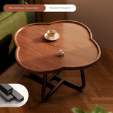 NNETB Thickened Four-Leaf Clover Concave Coffee Table