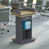 NNETB Podium Table Reception Speaking Desk Host Stand