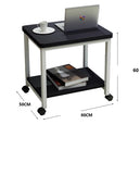NNETB Movable Coffee Side Table with Wheels