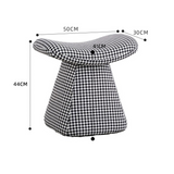 NNETB Nordic Lambskin Rotating Makeup Stool