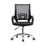 NNEED Office Chair with Casters Swivel Armrests Black