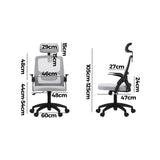 NNEED Mesh Office Chair Fabric Seat Black&Grey