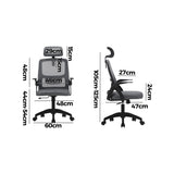 NNEED Ergonomic Office Chair Back Support Dark Grey&Black