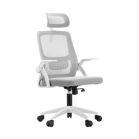 NNEED Mesh Office Chair Fabric Seat White