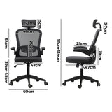 NNEED Mesh Office Chair Executive Seat Racing Tilt DGY&BK
