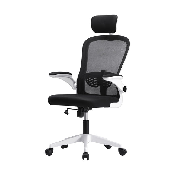 NNEED Mesh Office Chair Fabric Seat White&Black