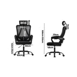 NNEED Ergonomic Office Chair Lumbar Support Black