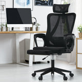 NNEED Mesh Office Chair Adjustable Lumbar Support Black