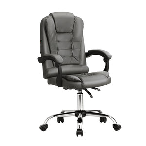 NNEED Massage Office Chair Racing Chairs PU Leather Grey