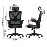 NNEED Mesh Office Chair D-Shape Back Support Black