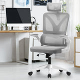 NNEED Mesh Office Chair D-Shape Back Support White