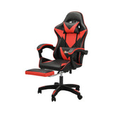NNEED Gaming Chair with Footrest and Massage Pillow Black&Red