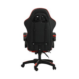 NNEED Gaming Chair with Footrest and Massage Pillow Black&Red