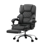 NNEED Massage Office Chair PU Footrest Grey