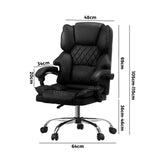 NNEED Massage Office Chair PU Leather Black