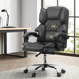 NNEED Massage Office Chair PU Leather Seat Grey