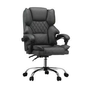 NNEED Massage Office Chair PU Leather Seat Grey