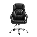 NNEDSZ Artiss Executive Office Chair Leather Recliner Black