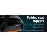 NNEDSZ Artiss Executive Office Chair Leather Recliner Black