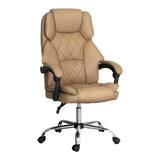 NNEDSZ Artiss Executive Office Chair Leather Recliner Espresso