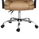 NNEDSZ Artiss Executive Office Chair Leather Recliner Espresso