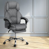 NNEDSZ Executive Office Chair Fabric Footrest Grey