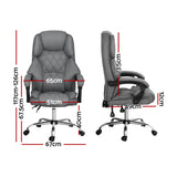 NNEDSZ Executive Office Chair Fabric Recliner Grey