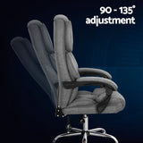 NNEDSZ Executive Office Chair Fabric Recliner Grey
