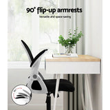 NNEDSZ Artiss Mesh Office Chair Mid Back Black