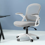 NNEDSZ Artiss Mesh Office Chair Mid Back Grey