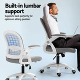 NNEDSZ Artiss 2x Mesh Office Chair Computer Gaming Desk Chairs Work Study Mid Back Grey