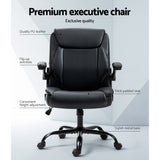 NNEDSZ Artiss Executive Office Chair Mid Back Black