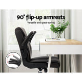 NNEDSZ Artiss Executive Office Chair Mid Back Ash Black